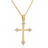 Χρυσός γυναικείος σταυρός με αλυσίδα 14 Καρατίων