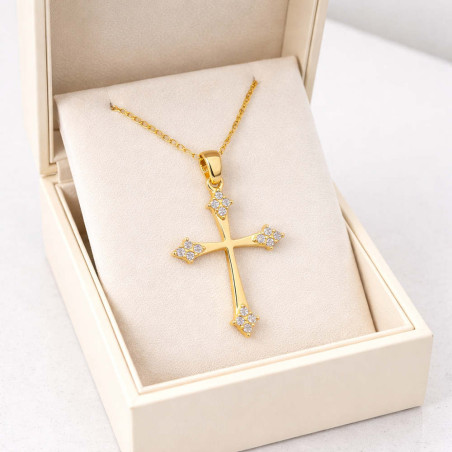 Χρυσός γυναικείος σταυρός 14 Καρατίων
