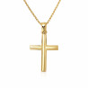 Χρυσός ανδρικός σταυρός με αλυσίδα 14 Καρατίων