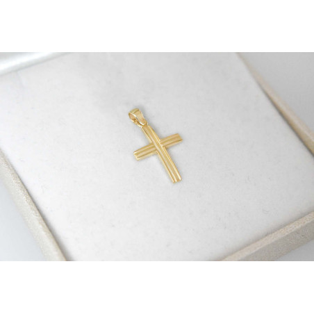 Χρυσός αντρικός σταυρός 14 Καρατίων