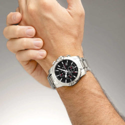 Festina Ρολόι Χρονογράφος Μπαταρίας με Μεταλλικό Μπρασελέ F20445/3