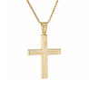 Χρυσός Ανδρικός γυναικείος σταυρός με αλυσίδα 14 Καρατίων