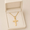 χρυσος γυναικείος Σταυρός Με Αλυσίδα 9 Καρατίων