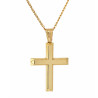Χρυσός ανδρικός γυναικείος Σταυρός Με Αλυσίδα 9 Καρατίων