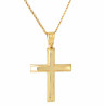 Χρυσός ανδρικός γυναικείος Σταυρός Με Αλυσίδα 9 Καρατίων
