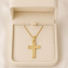 χρυσος γυναικείος Σταυρός Με Αλυσίδα 9 Καρατίων