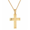 Χρυσός ανδρικός γυναικείος Σταυρός Με Αλυσίδα 9 Καρατίων