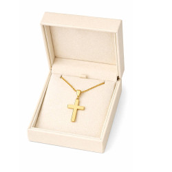 χρυσος γυναικείος Σταυρός Με Αλυσίδα 9 Καρατίων