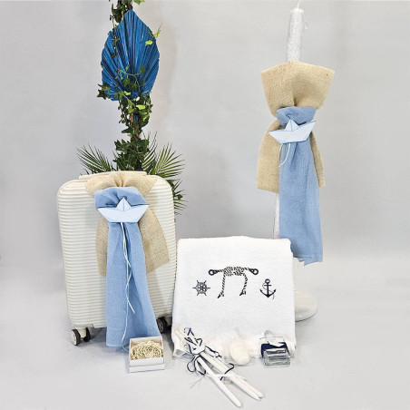 ΠΑΚΕΤΟ ΒΑΠΤΙΣΗΣ ΓΙΑ ΑΓΟΡΑΚΙ ΚΑΡΑΒΑΚΙ ΜΕ ΡΟΥΧΟ Makis Tselios