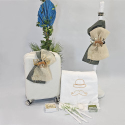 ΠΑΚΕΤΟ ΒΑΠΤΙΣΗΣ ΓΙΑ ΑΓΟΡΑΚΙ LITTLE MAN ΜΕ ΡΟΥΧΟ Makis Tselios