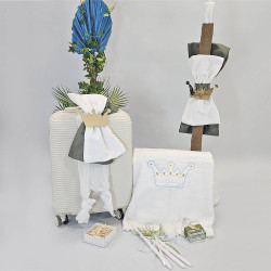 ΠΑΚΕΤΟ ΒΑΠΤΙΣΗΣ ΓΙΑ ΑΓΟΡΑΚΙ ΚΟΡΟΝΑ  ΜΕ ΡΟΥΧΟ Makis Tselios