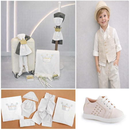 ΠΑΚΕΤΟ ΒΑΠΤΙΣΗΣ ΓΙΑ ΑΓΟΡΑΚΙ ΚΟΡΟΝΑ ΜΕ ΡΟΥΧΟ Makis Tselios