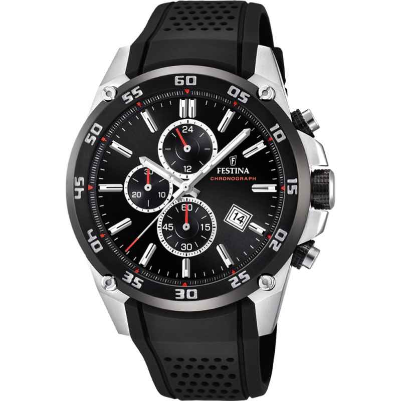Festina Chronograph Black Silicon Strap F20330/5