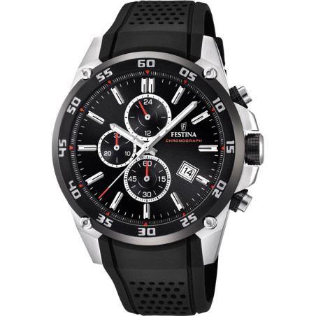 Festina Chronograph Black Silicon Strap F20330/5