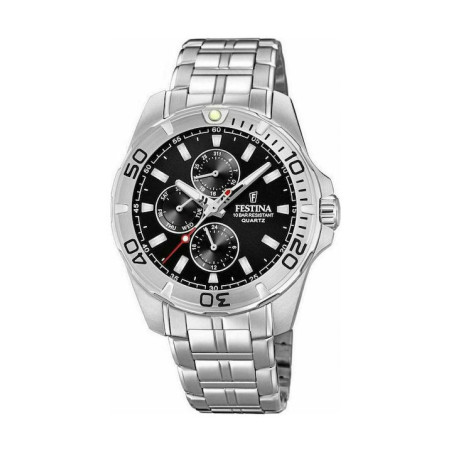 Festina Ρολόι Χρονογράφος Μπαταρίας με Μεταλλικό Μπρασελέ F20445/3