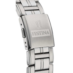 Festina Ρολόι Χρονογράφος Μπαταρίας με Μεταλλικό Μπρασελέ F20445/3