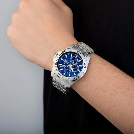 Festina Ρολόι Χρονογράφος Μπαταρίας με Μεταλλικό Μπρασελέ F20445/3