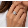 Δαχτυλίδι με Λευκά Ζιργκόν Baguette PALOMA Ασήμι 925