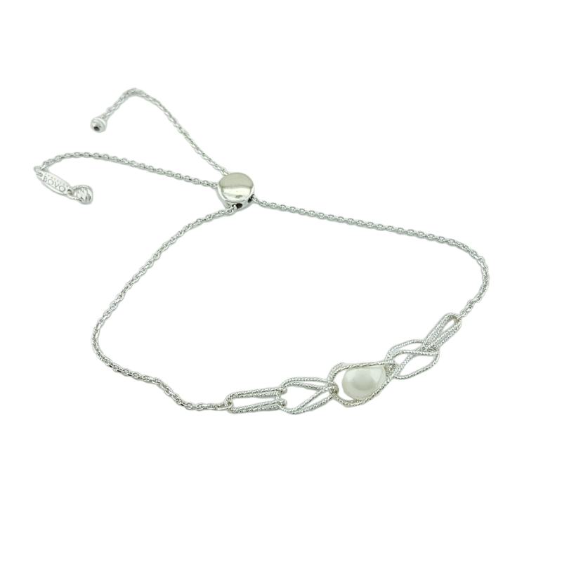 Βραχιολι Λευκοχρυσο 14 καρατίων