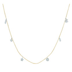 Κολιέ  χρυσό 14 καρατίων με ζιρκον  ΚΟ-2179