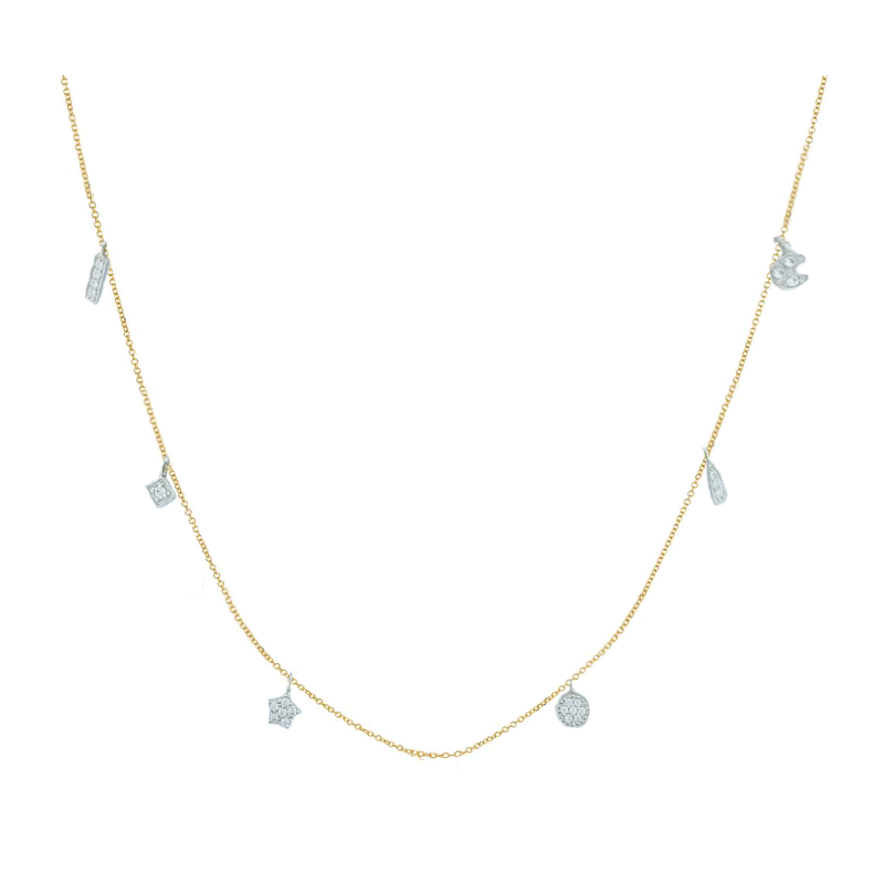 Κολιέ  χρυσό 14 καρατίων με ζιρκον  ΚΟ-2179