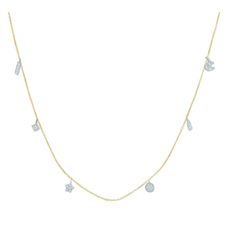 Κολιέ  χρυσό 14 καρατίων με ζιρκον  ΚΟ-2179