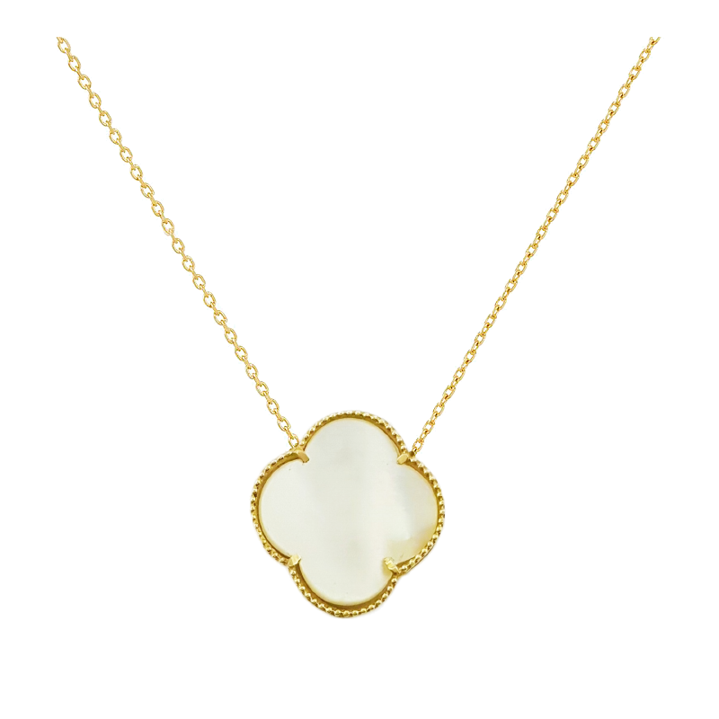 Κολιέ Χρυσο 14 καρατίων με ζιρκον - σμαλτο ΡΚ0002