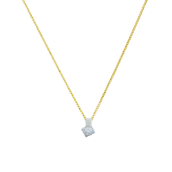 Κολιέ Χρυσο 14 καρατίων με ζιρκον - ΚΟ2325