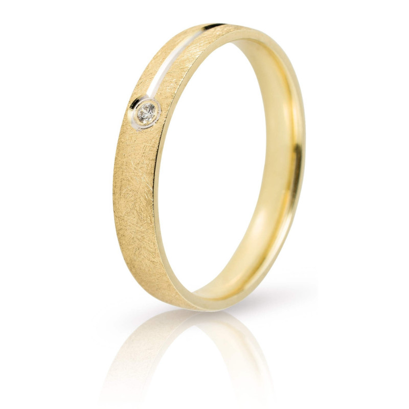 Διχρωμες Βερες Γαμου 9 Καρατίων