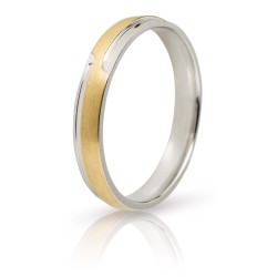 Διχρωμες Βερες Γαμου 9 Καρατίων