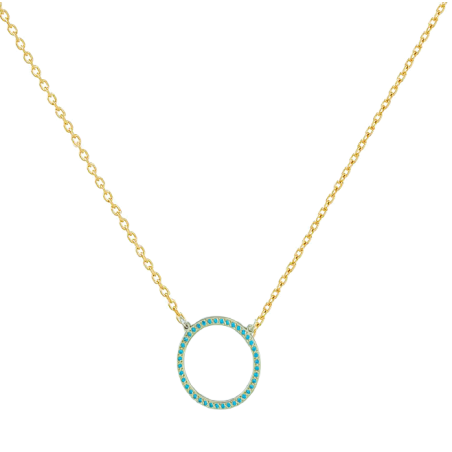 Κολιέ χρυσό 9 καρατίων με Ζιρκον