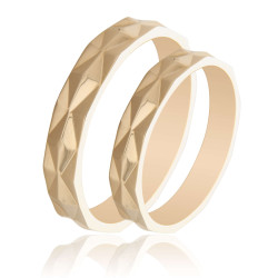 Maschio Femmina χρυσες Βερες Γαμου 14 Καρατίων μεμονωμένο τεμάχιο