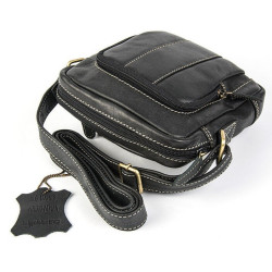 ΤΣΑΝΤΑΚΙ ΩΜΟΥ ΧΙΑΣΤΗ FETICHE ΓΝΗΣΙΟ ΔΕΡΜΑ ΜΑΥΡΟ