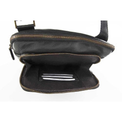 ΤΣΑΝΤΑΚΙ ΩΜΟΥ ΧΙΑΣΤΗ FETICHE ΓΝΗΣΙΟ ΔΕΡΜΑ ΜΑΥΡΟ