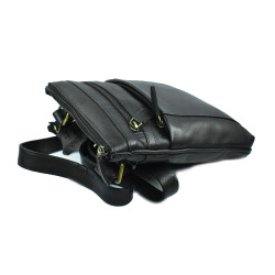 ΤΣΑΝΤΑΚΙ ΩΜΟΥ ΧΙΑΣΤΗ FETICHE ΓΝΗΣΙΟ ΔΕΡΜΑ ΜΑΥΡΟ