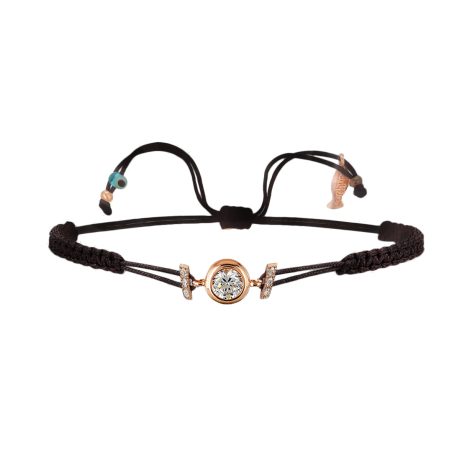 Βραχιολι μακραμέ Ασημενιο 925