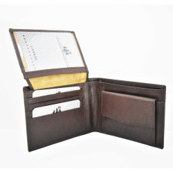 ΑΝΔΡΙΚΟ ΠΟΡΤΟΦΟΛΙ HARVEY MILLER POLO CLUB ΚΑΦΕ ΜΕ ΠΡΟΣΤΑΣΙΑ RFID ΓΝΗΣΙΟ ΔΕΡΜΑ POR.222-1