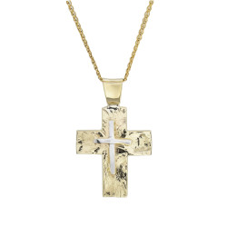 Χρυσός Σταυρός για Αγόρι 14 Καρατίων 