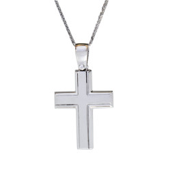 Λευκοχρυσός Σταυρός για Αγόρι 14 Καρατίων 