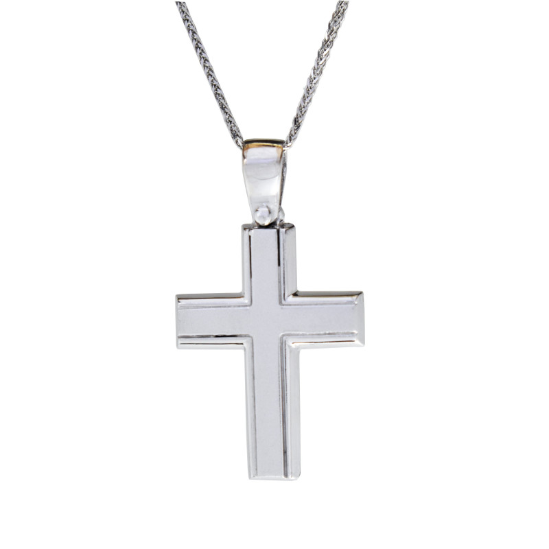 Λευκοχρυσός Σταυρός για Αγόρι 14 Καρατίων 