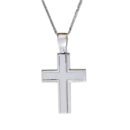 Λευκοχρυσός Σταυρός για Αγόρι 14 Καρατίων 
