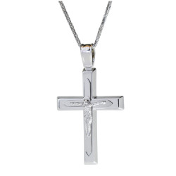 Λευκοχρυσος Σταυρός για Αγόρι 14 Καρατίων