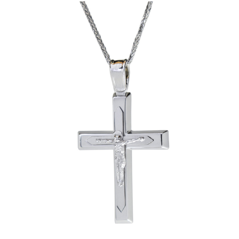 Λευκοχρυσος Σταυρός για Αγόρι 14 Καρατίων
