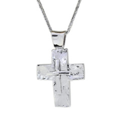 Λευκοχρυσος Σταυρός για Αγόρι 14 Καρατίων 