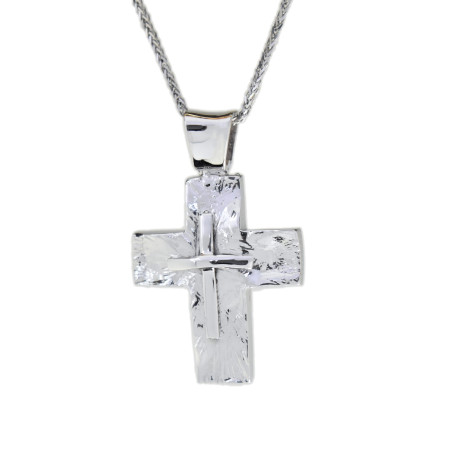 Λευκοχρυσος Σταυρός για Αγόρι 14 Καρατίων 