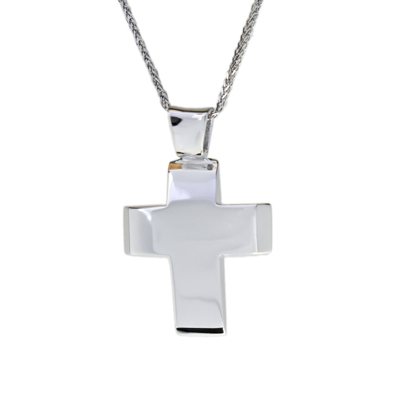 Λευκοχρυσος Σταυρός για Αγόρι 14 Καρατίων 