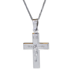 Λευκοχρυσος Σταυρός για Αγόρι 14 Καρατίων
