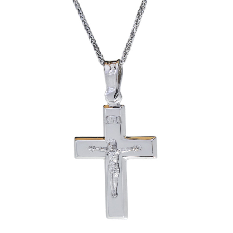 Λευκοχρυσος Σταυρός για Αγόρι 14 Καρατίων