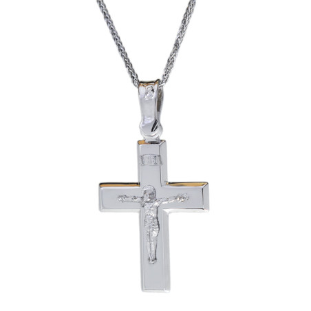 Λευκοχρυσος Σταυρός για Αγόρι 14 Καρατίων
