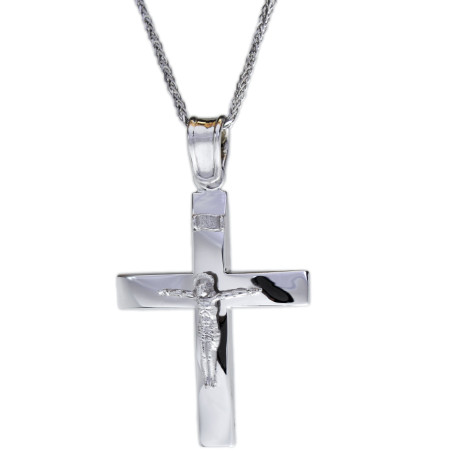 Λευκοχρυσος Σταυρός για Αγόρι 14 Καρατίων